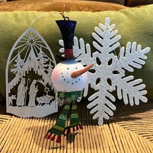 Bundle of 3 vintage Ornaments UsedSFH